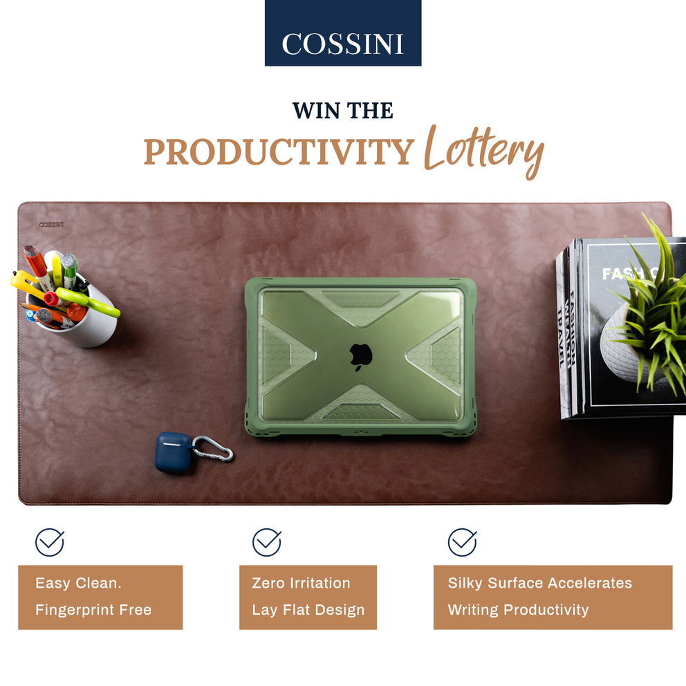 Cossini - Premium PU Leather Padfolio & Desk Mat