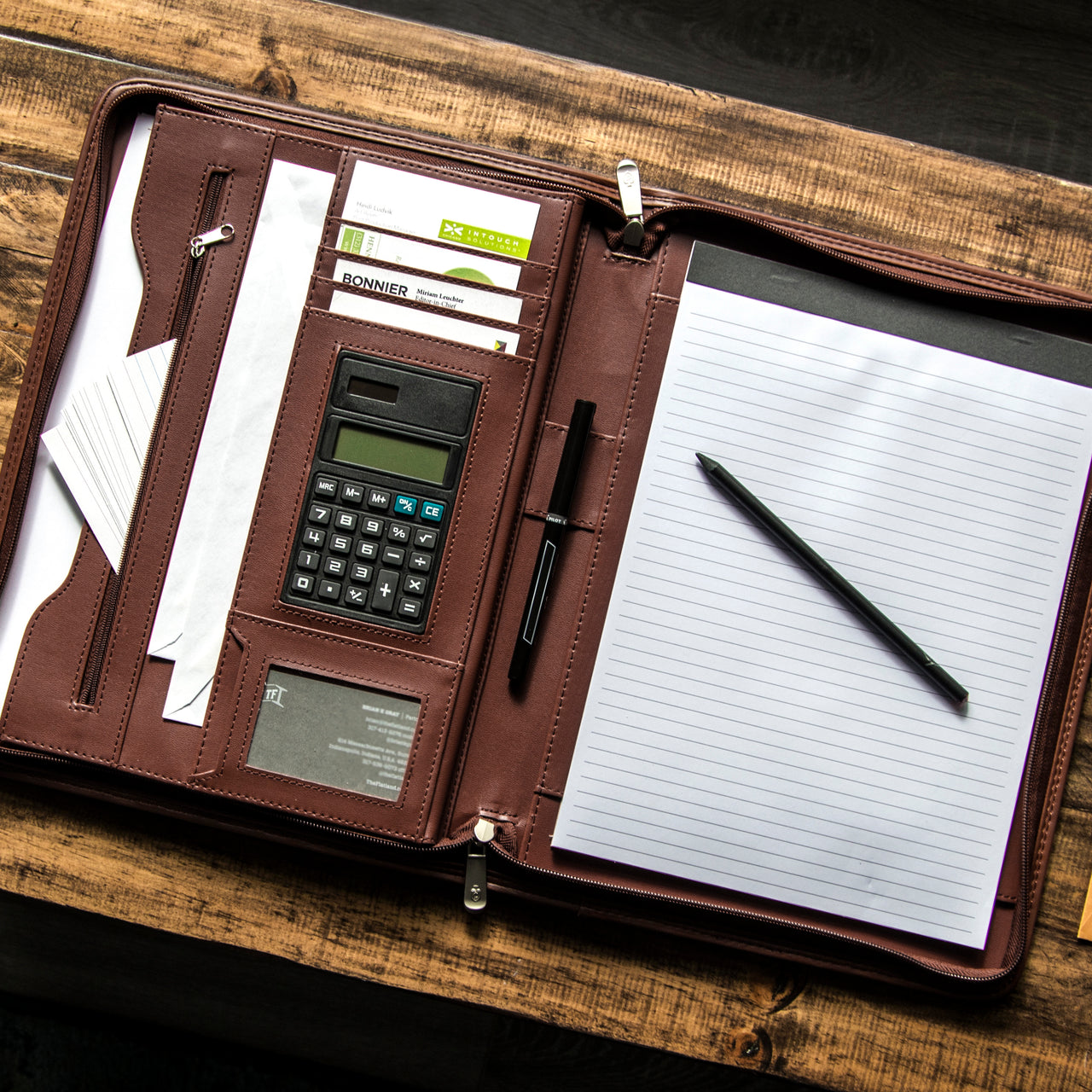 Cossini Premium PU Leather Business Padfolio