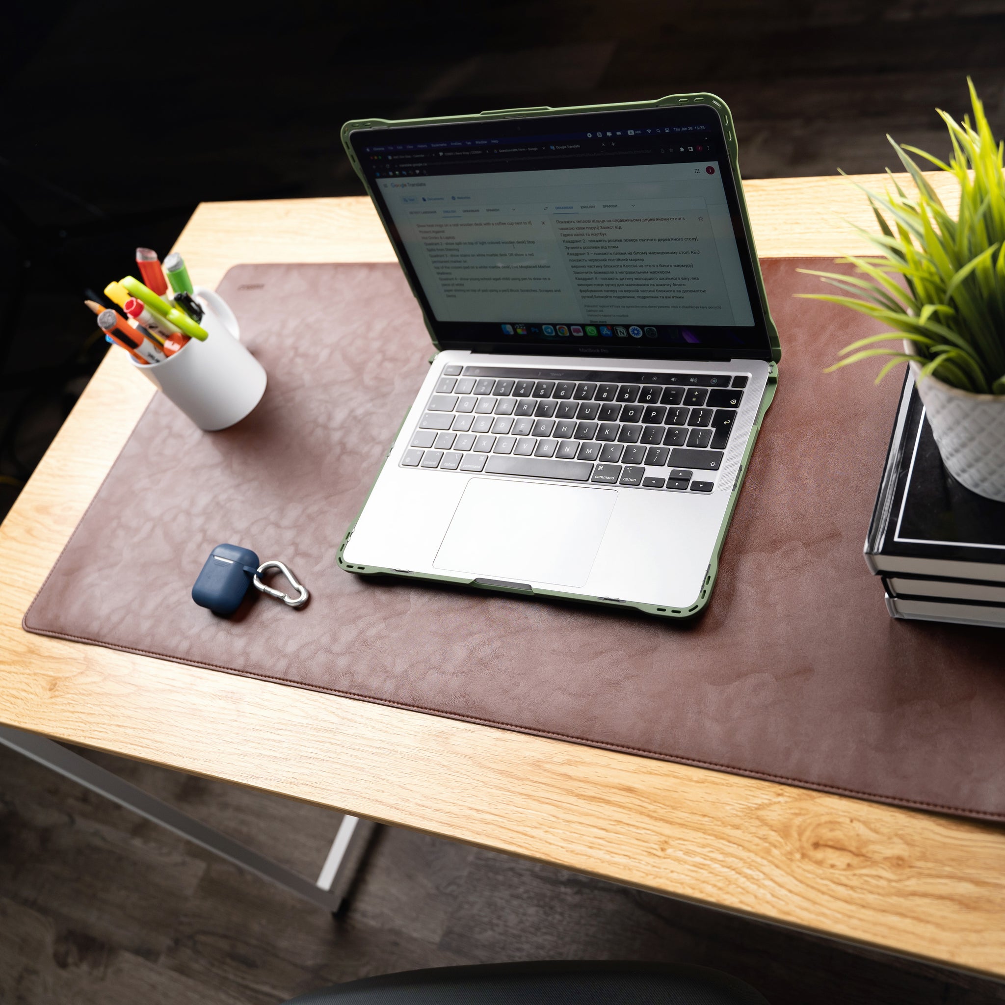 XL PU Leather Desk Mat - Cossini