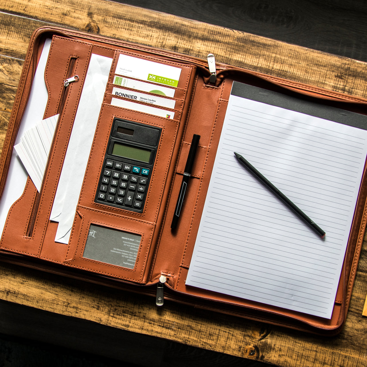 Cossini Premium PU Leather Business Padfolio