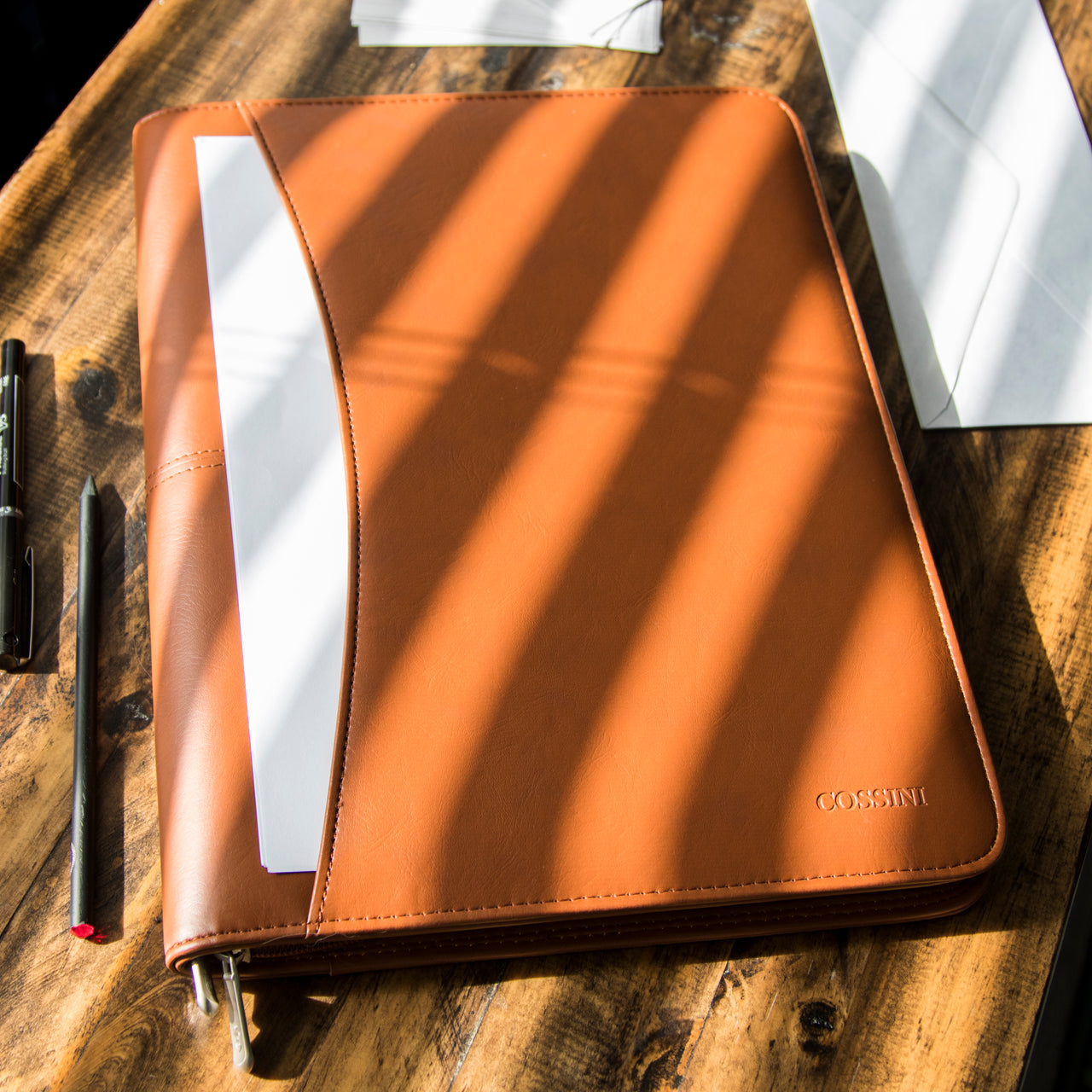 Cossini Premium PU Leather Business Padfolio
